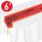 Beistle Asian-Themed Party Decoration Set – Authentic Good Luck Coins, Red Dragon Table Runner, and 3-D Gong Centerpiece, Chinese-Inspired Décor for Lunar New Year, Festivals & Cultural Celebrations - Image 4