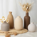 Modern Ceramic Vase Set of 5, Vases Home Decor Rustic Farmhouse Decorative by CUCUMI