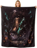 Halloween Blanket 50 x 60 in, Haunted Liberty Bell Design by Unknown