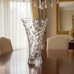 Lorren Home Trends Crystal Laurus Vase 11"-Made In Italy - Image 5