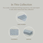Over&Back 18x108 Woven Chambray Cotton Table Runner - Washable Table Runners for a Custom Home Decor Tablescape - Coffee Table, Dinner Table, Living Room - Blue - Image 4