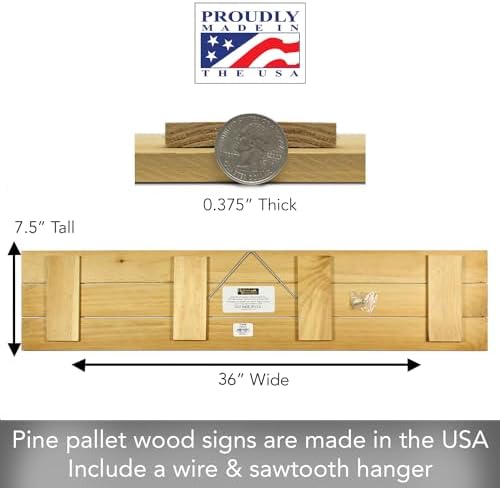 Highland Home Welcohme to our Porch Horizontal Wooden Entryway Sign - Image 4