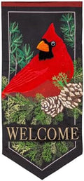 Evergreen Flag Cardinal and Evergreen Garden Flag | 28 x 12 Inches | Outdoor Décor For Holiday Christmas by EvergreenFlag