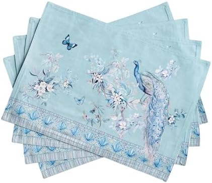 Maison d' Hermine Placemats Set of 4 Reusable 100% Combed Cotton (13"x19") by MaisondHermine
