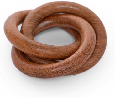 Lightnpro Natural Wooden Decorative Napkin Rings Set of 8, Serviette Napkin Rings Bulk for Party Decoration, Table Top Décor for Dinning Table, Everyday, Christmas, Easter Family Gatherings - Image 3