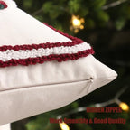 Christmas Tree and Bow Throw Pillow Cover 18 x 18 Set of 2 - Image 3