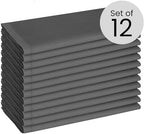 Cotton Clinic Cloth Dinner Napkins Set of 12 - Perfect Everyday Use Table Napkins - Soft Durable Washable - Ideal for Party Wedding Christmas Easter -20x20 inch Dark Grey - Image 2