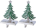 Christmas Tree Stocking Holders for Mantle,Christmas Stocking Holders for Fireplace Weighted Hooks Hanger Farmhouse Christmas Tree Stockings Hanger for Christmas Decoration (Tree 2 Pack) by Houdezhu
