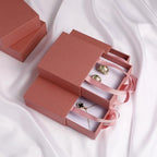 40 pcs paper boxes 9 x 9 x 3.5 cm, pink luxury gift storage, jewelry gift storage box for earrings necklaces bracelets rings - Image 6