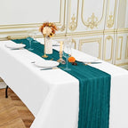 24 Pack Teal 10Ft Cheesecloth Table Runner - Image 4