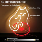 Cat DJ Neon Sign Vinyl Record LED Light for Bedroom Bar Music Room Decor - Image 5