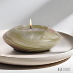 Tea Light Candle Holders Set of 3 – Handcrafted Natural Marble Tealight & Votive Holders in Graduated Sizes (4", 3.5", 3"), Decorative Stone Candle Holders for Home Décor & Table Centerpieces - Image 7