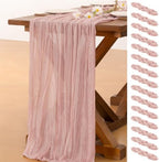 15 Pack Cheesecloth Table Runner Fall Boho Gauze Wedding Party Home Decor by Socomi