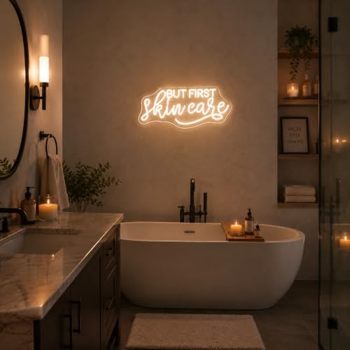 But First Skin Care Neon Sign LED Neon Light for Wall Decor - Image 5