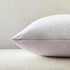 JUSPURBET 28x28 Euro Velvet Throw Pillow Covers Set of 2,White - Image 6