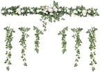 Ling's Moment 6.5FT Wedding Arch Flowers, White Sage - Image 6