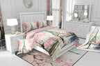Paris Decor Comforter Set Full Girly French Eiffel Tower Bedding Sets For Girls Kids Women Couple Bedroom Pink Cherry Blossoms Duvet Insert Watercolor Paris Tower Comforter Valentine 3 Pieces - Image 7
