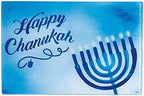 Rite Lite Sapphire Collection Hanukkah Tempered Glass Drip Tray for Menorah - Chanukah Tray Centerpiece Jewish Holiday Party Favors Gifts Judaica Home Decorations - Image 2