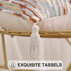 Simmore Fall Boho Decorative Rust Throw Pillow Covers 12X20 Set of 2 - Image 6