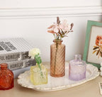 CUCUMI 38pcs Bud Vases for Centerpieces, Colorful Vintage Glass Vase Set - Image 3