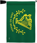 Erin go Bragh Garden Flag Set Mailbox Hanger Springtime St Patrick Shamrock Leprechaun Lucky Coin Holiday March Irish Clover Small Decorative Gift Yard House Banner Double-Sided Made In USA 13 X 18.5 by Unknown