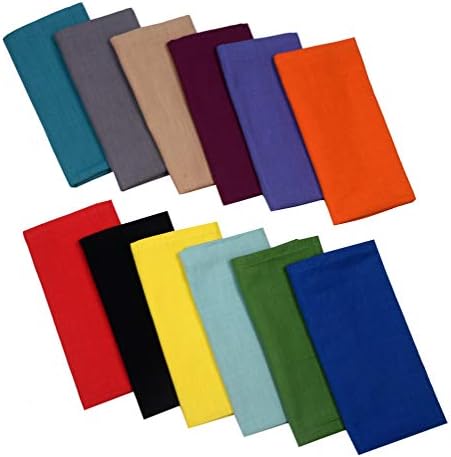 Urban Villa Cloth Napkins Cotton 20x20 (Set of 12) Multi - Image 2