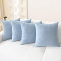 CaliTime Decorative Couch Throw Pillow Covers 18 X 18 Inches Baby Blue by CaliTime