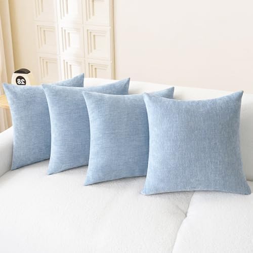 CaliTime Decorative Couch Throw Pillow Covers 18 X 18 Inches Baby Blue by CaliTime
