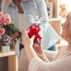 Gifts for Mom Mothers Day Birthday Gifts for Women Preserved Rose Forever Flower in Glass Angel Figurines Fresh Flowers for Delivery Anniversary Real Colorful Roses for Grandma Her Wife from Daughter - Image 5