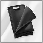 Lann's Linens Set of 144 Cloth Dinner Napkins, 17-inch Polyester Napkins, Washable and Reusable Fabric for Weddings, Hotels, Restaurants - Black - Image 6