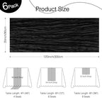 12 Pack Black Cheesecloth Table Runner Boho Gauze Black Decor - Image 2