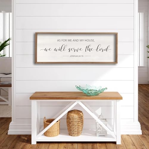 As For Me And My House We Will Serve The Lord Wall Decor 40" x 15", Wood - Image 6