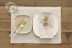 Solino Home 100% Pure Linen Placemats Natural, Athena 14 x 19 in, Set of 6 - Image 2