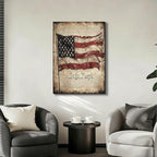 ZERILYN Ship Next Day – We the People Canvas Wall Art, USA Flag Patriotic Painting, Independence Day Home Decor, Rustic American Historical Wall Hanging - Image 7
