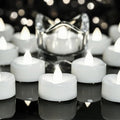 merrynights LED Candles, Tea Lights Candle Battery Operated, 100-Pack 200+Hours Flameless Tealight Candle, Realistic Tea Lights for Halloween Christmas Wedding, Pure White Light by Merrynights