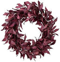 Balsam Hill | Artificial Christmas Wreath for Front Door | Greenery | Indoor & Outdoor Christmas Decor (Burgundy Red Leaves 26") by BalsamHill