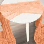 10 Pack Coral Cheesecloth Table Runner 35x120 Inch 10Ft Rustic Gauze Cheese Cloth Table Runner Sheer Cheesecloth Table Runners for Wedding Party Bridal Shower Decoration - Image 2