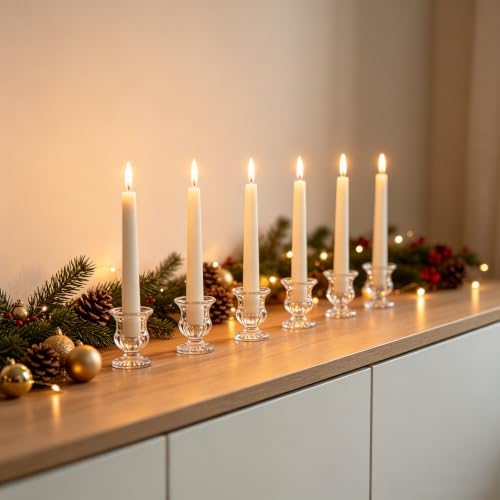 Hosley Set of 96 Glass Taper Candle Holders 2.5 Inches High Ideal Gift for Weddings Party Favor Reiki Meditation O3 - Image 6