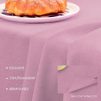 BALCONY & FALCON Rectangle Table Cloth Waterproof Pink 57"x118" - Image 3