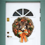 Easter Door Wreath for Front Door Artificial Carrot Ornament Spring Wreath - Image 6