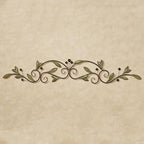 Touch of Class Catalonia Olive Metal Wall Art Topper, Large, Sage Green - Image 2