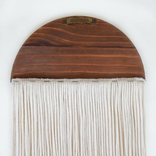 3pcs Macrame Wall Hanging Wood Arch Tassel Wall Decor 10" W*40" L - Image 6