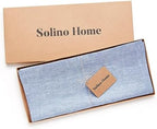 Solino Home 100% Pure Linen Table Runner Chambray Blue, Athena 14 x 144 in - Image 5