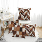 Cow Print Throw Pillow Covers 18 X 18 Inch Set of 4 Decorative Cushion Cover Home Decor for Sofa Chair Couch Bedroom Living Room - Image 2