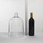 CYS EXCEL Glass Bell Dome Cloche (H:12" W:8.5") | Multiple Size Choices Enchanted Rose Glass Cover | Cake Dessert Display | Terrarium Jar Plant Cover - Image 4