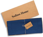 Solino Home Cotton Linen Table Runner Lapis Blue Woven, 14 x 60 in - Image 5
