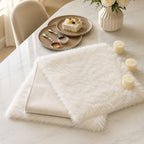 White Faux Fur Table Runner Fluffy Soft Luxury Table Decor for Christmas Thanksgiving Wedding Birthday Party Banquet Wedding Dining Table 11.8x70.8inch - Image 7