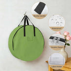 30 Inch Round Storage Bag 1 Pack,Watercolor Green Waterproof Wreath Storage Container with Handles&Zipper Solid Color Closet Organizer Bags Garland Box - Image 5