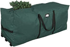 ProPik Rolling Christmas Tree Storage Bag, Fits Up to 9 Ft Tall Disassembled Trees, 28" H X 16.5" W X 60" L, Extra Large Heavy Duty Xmas Storage Container with Wheels & Handles, 600D Oxford (Green) by ProPik