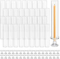 Teenyyou 36 Set Glass Hurricane Pillar Candle Holders Candlestick 12.6" by Teenyyou